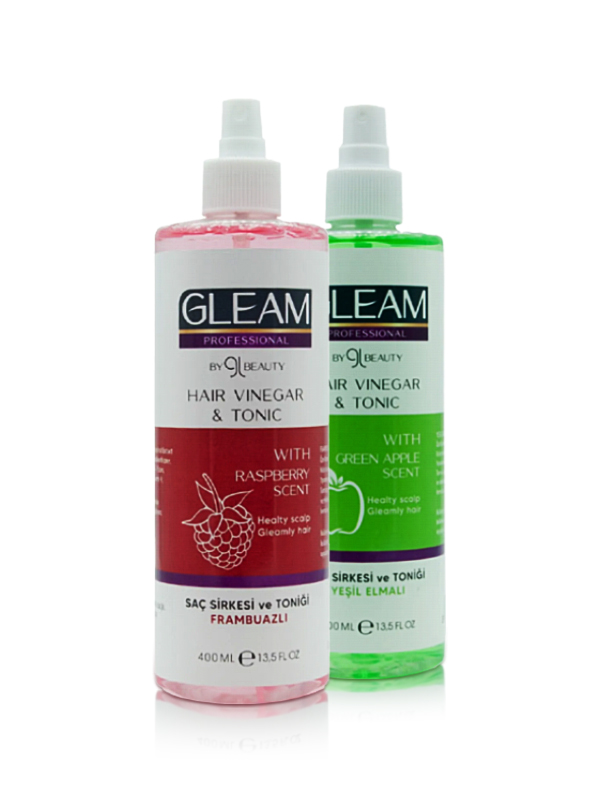 Gleam Professional Frambuazlı + Yeşil Elmalı Saç Sirkesi ve Saç Toniği