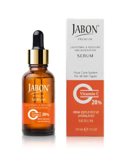 Jabon Kolajen Katkılı Renk Eşitleyici ve Cilt Aydınlatıcı % 20 C Vitaminli Serum 30 ml