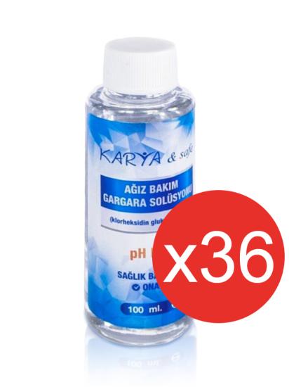 KARYA&SAFE Ağız Bakım Gargara Solüsyonu 100 ml X 36’lı Stand