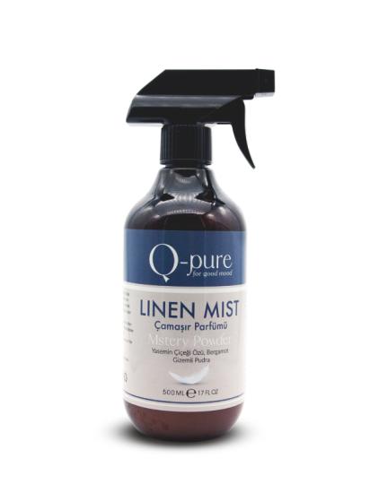 Q-PURE Antialerjik Su Bazlı Çamaşır Parfümü Linen Mist Mystery Powder