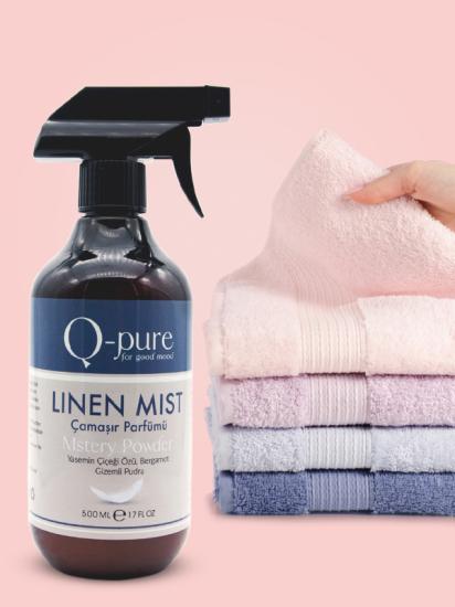 Q-PURE Su Bazlı Çamaşır Parfümü Linen Mist Mystery Powder 2’li Avantaj
